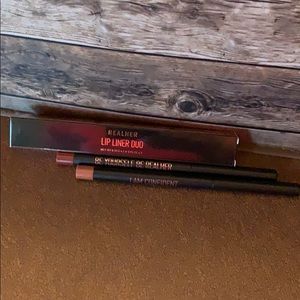 Realher - Lip Liner Duo - Dark Red/Deep Nude